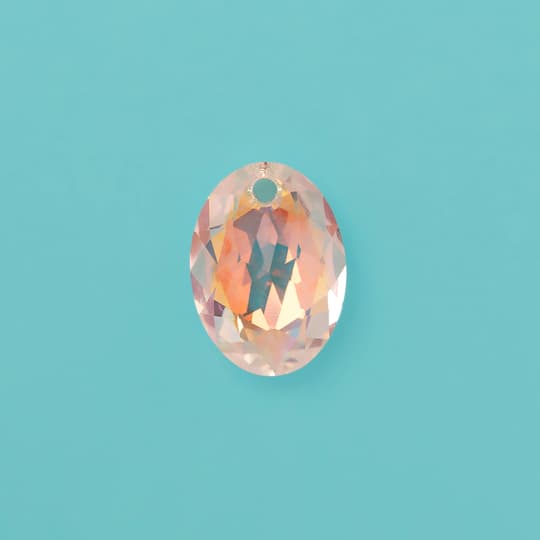 16mm Crystal AB Elliptical Austrian Crystal Pendant by Bead Landing™